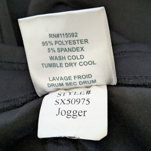 Robin’s Jean Women's S Black Gold Angel Wings Jogger Skinny Leg Drawstring - Picture 14 of 15